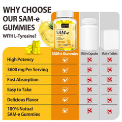 Jovianoy SAM-e gummies vegan friendly gluten free label