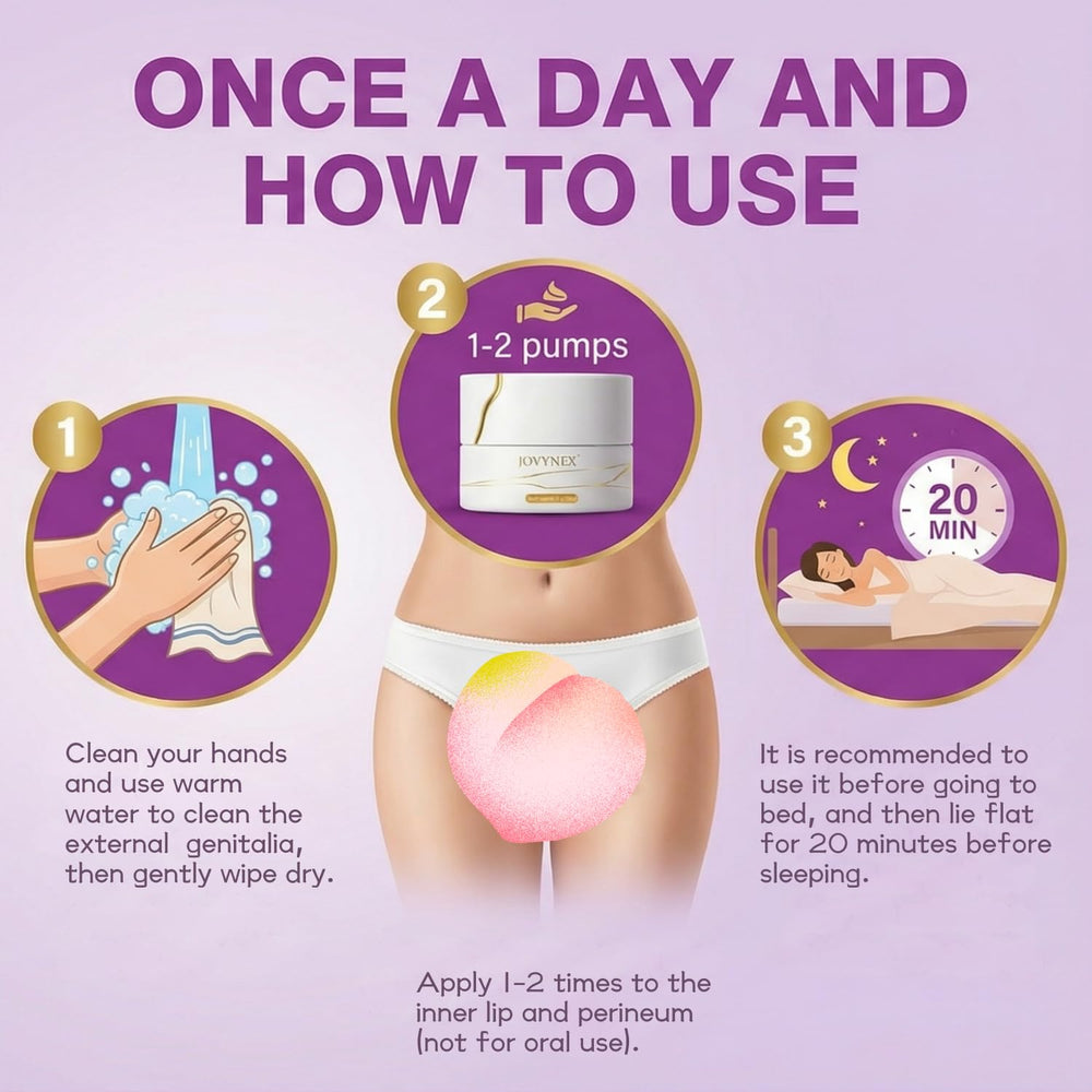 JOVYNEX cream closeup highlighting fast absorption