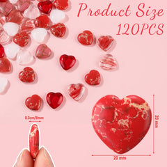 Joyfolk red heart crystal, 0.8 inch, perfect for gifting and decor.