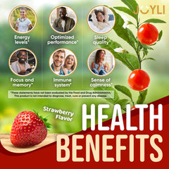 JOYLI Nutrition Ashwagandha Gummies bottle close-up highlighting convenient daily support