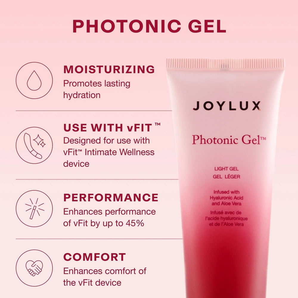 Close‑up of Joylux Rose Gold vFit during a private home session