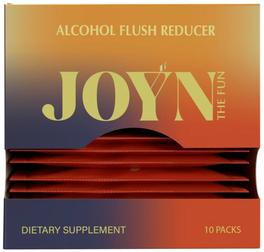 JOYN supplement bottle front—potential redness relief when socializing.
