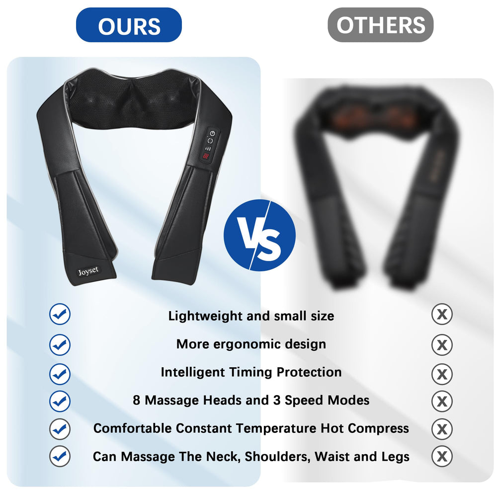 Joyset home and car charger allows massaging anywhere.