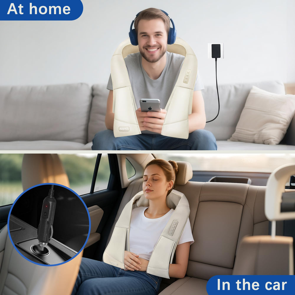 Joyset car adapter enables massage during travel