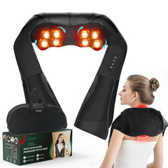Joyset shiatsu massager with removable cloth cover for easy cleaning and maintenance.