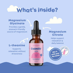 JoySpring Calmify drops added to juice for a kid-friendly routine.