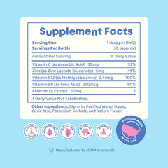 JoySpring Kids B Complex liquid drops offer easy absorption.