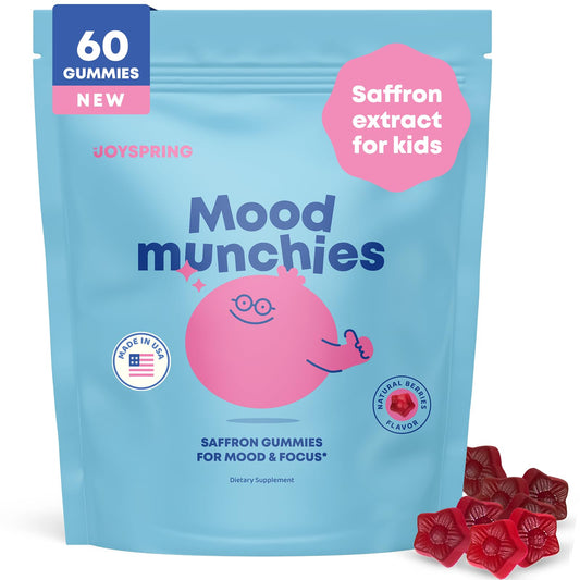 JoySpring Mood Munchies bottle for kids supports daily calm routines