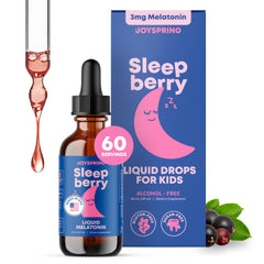 JoySpring Sleepberry bottle and drops for an easy bedtime routine that supports calm nights.
