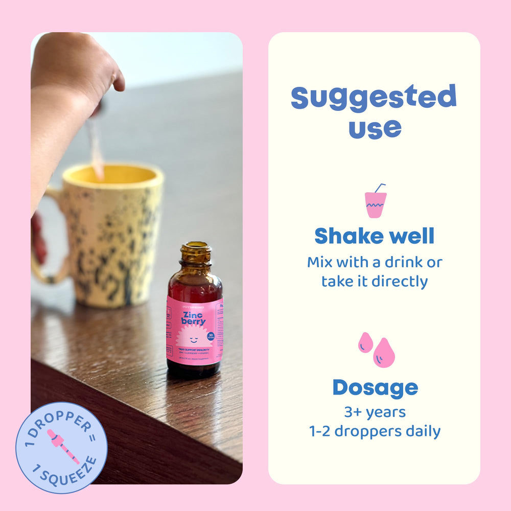 JoySpring ZincBerry vegan formula supports sugar-free, kid-friendly supplementation.
