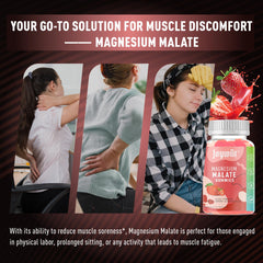 Joywiit Magnesium Malate Gummies packaging design highlights natural sourcing.