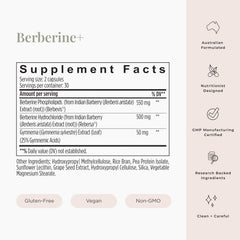 JSHealth Berberine+ label detail emphasizing double-strength berberine blend.