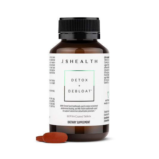JSHealth detox bottle featuring Milk Thistle and formulation for liver support