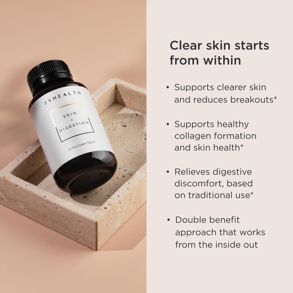 JSHealth skin glow portrait suggests healthier-looking skin with daily use