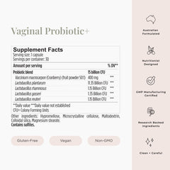 JSHealth Vaginal Probiotic glass with bottle invites a daily routine for balance.