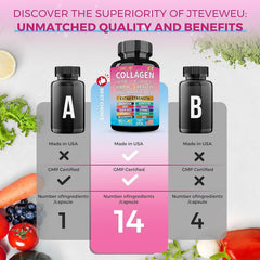 JTEVEweu biotin keratin hyaluronic acid ingredients highlight hair and skin care