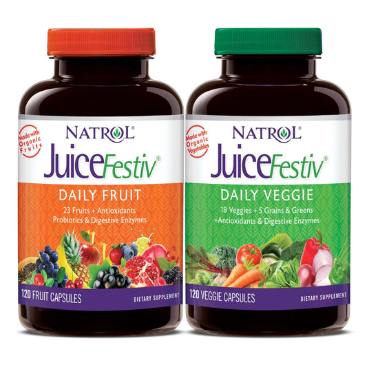 Juice Festiv fruit bottle showing colorful blends for daily nutrition.