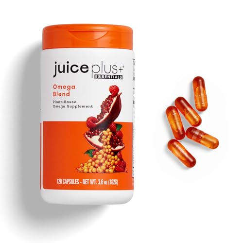 Juice Plus+ Omega Balance bottle for a daily plant-based omega boost.