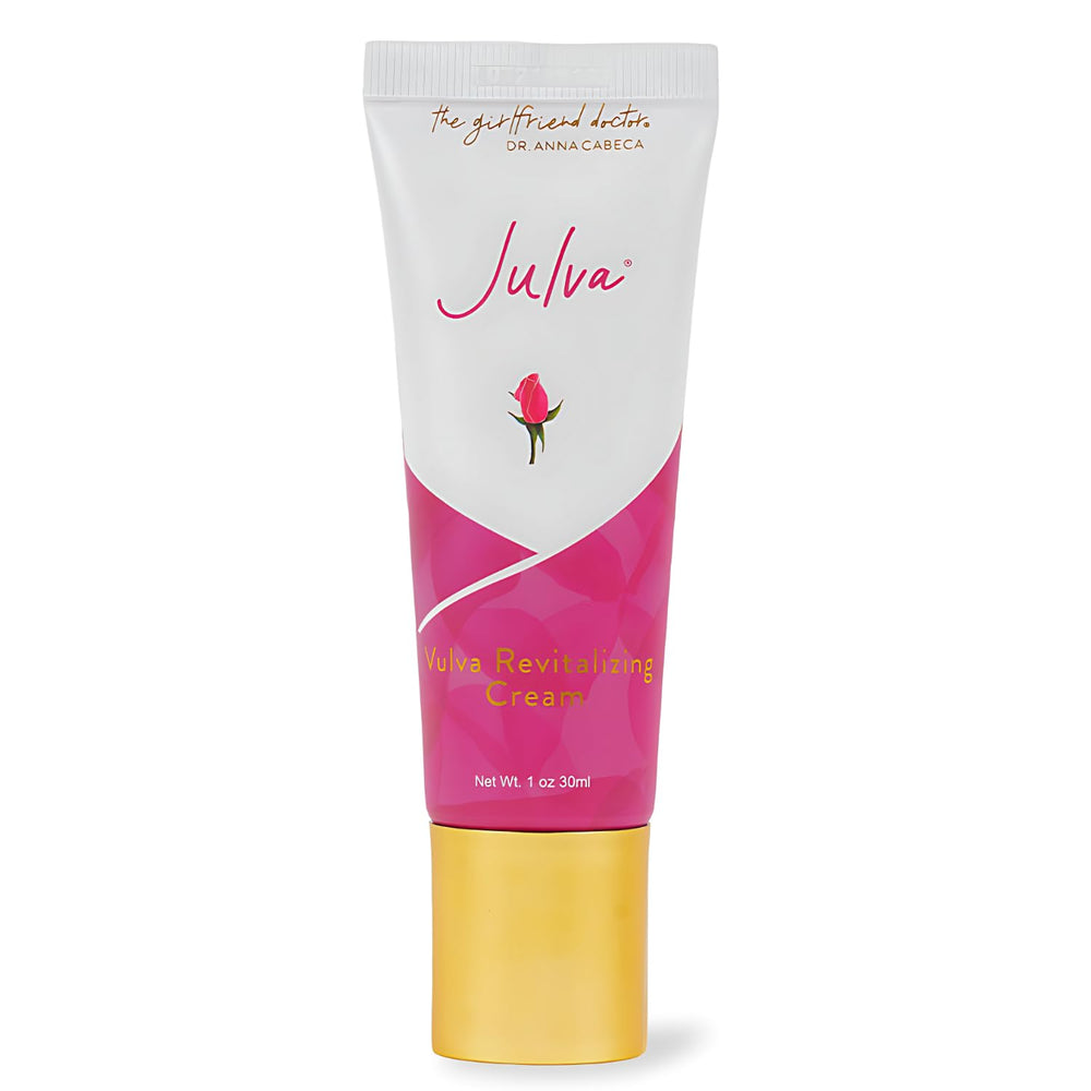 Julva feminine cream bottle provides daily hydration and comfort