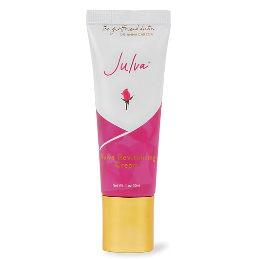 Julva feminine cream bottle provides daily hydration and comfort
