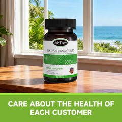 Lifestyle scene suggests renewed energy with Julytiger liver detox in daily routine