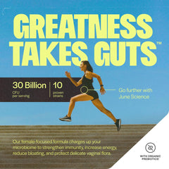 Front packaging highlights 30 billion CFUs for women’s gut balance.