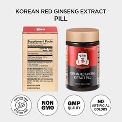 Active daily routine shot with Jung Kwan Jang red ginseng pills.