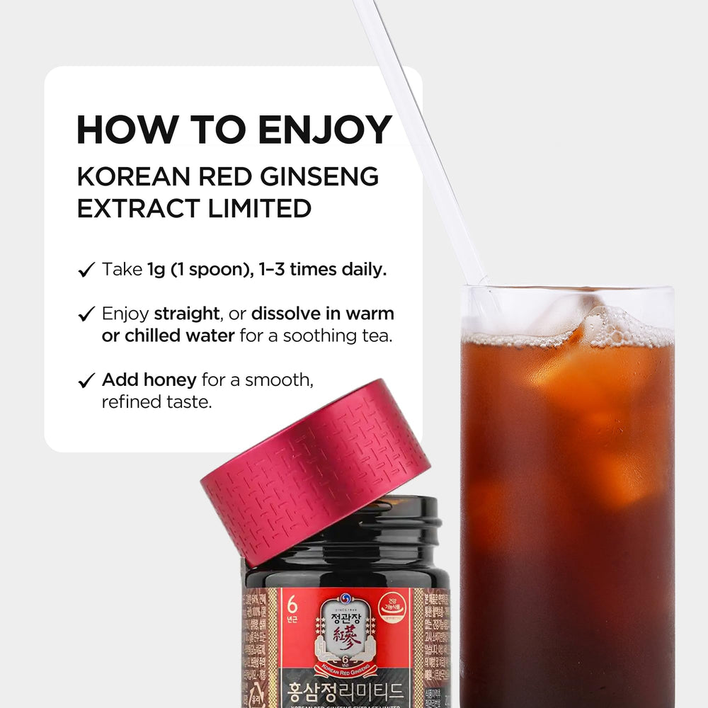 Jung Kwan Jang durable packaging for fresh, long-lasting extract.