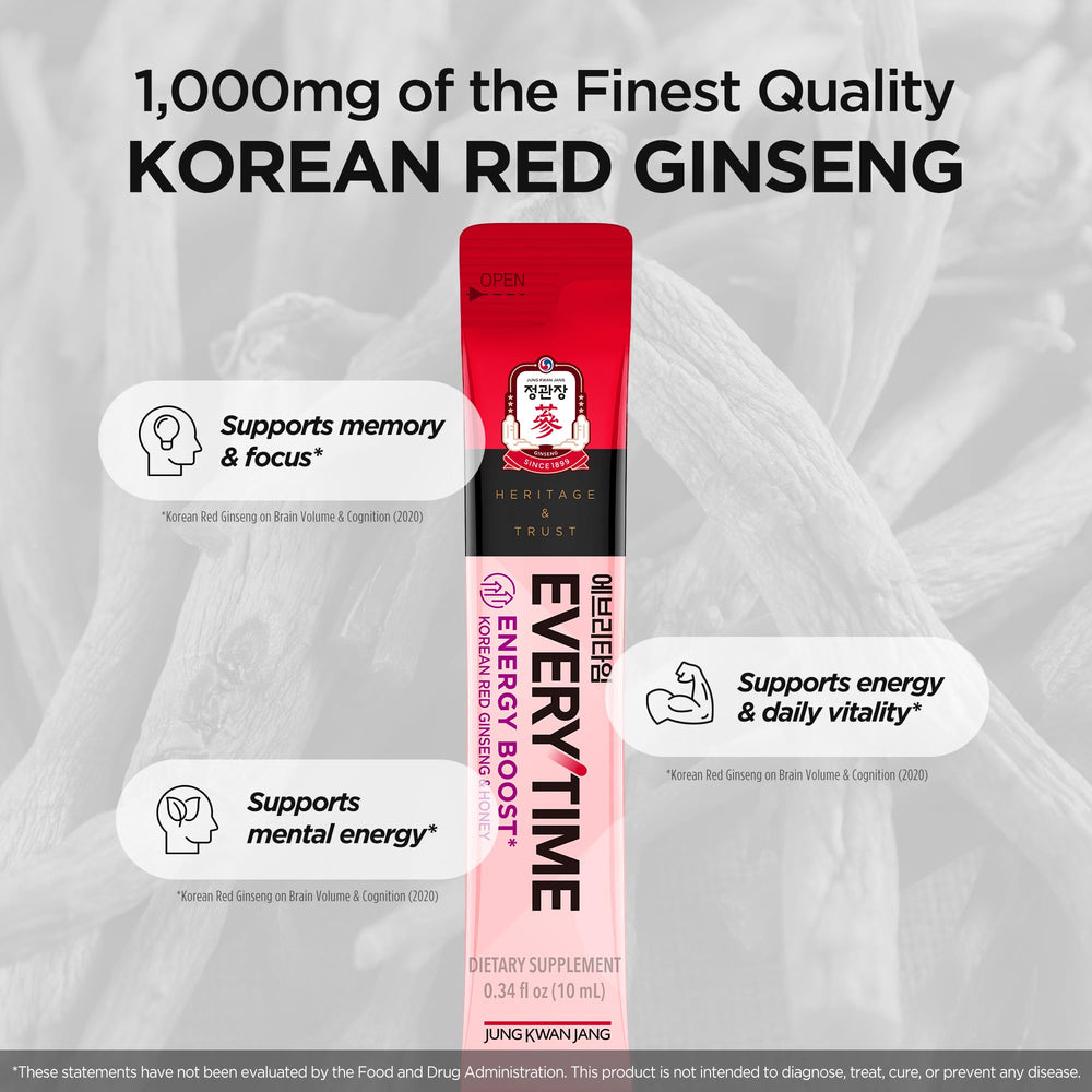Jung Kwan Jang Everytime energy stick travel-friendly design supports an on-the-go routine.