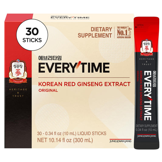 Jung Kwan Jang Everytime red ginseng stick packaging for on-the-go energy