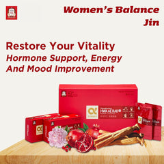 Jung Kwan Jang ginseng concentrate pouch highlighting potency and flavor
