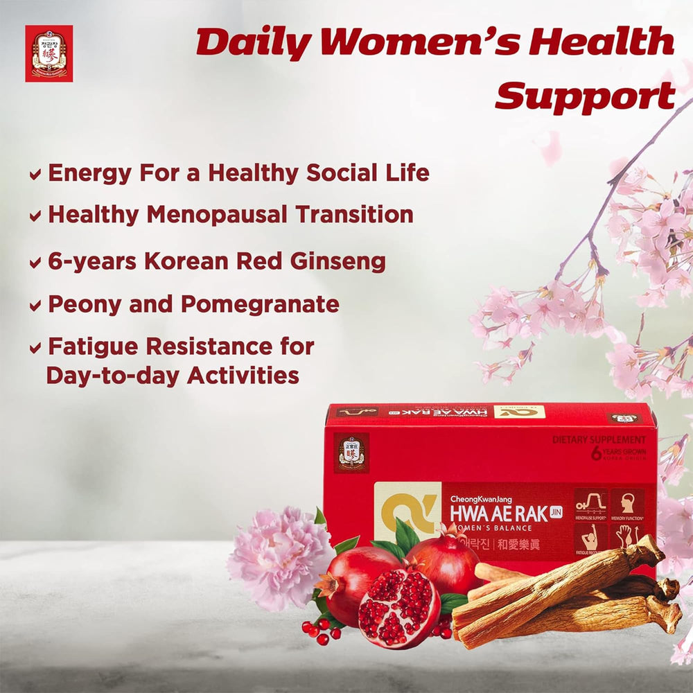 Jung Kwan Jang natural herbs and vitamins blend on packaging for daily wellness