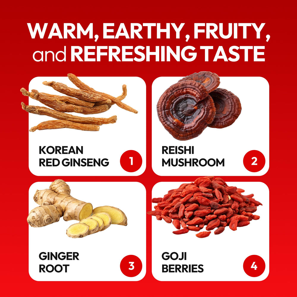 Jung Kwan Jang red ginseng roots and packaging close-up