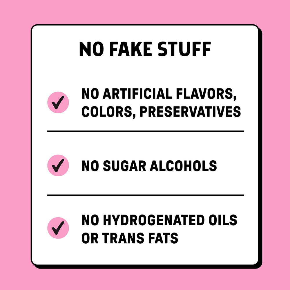 JUNKLESS Birthday Cake bar ingredient panel highlights gluten-free status