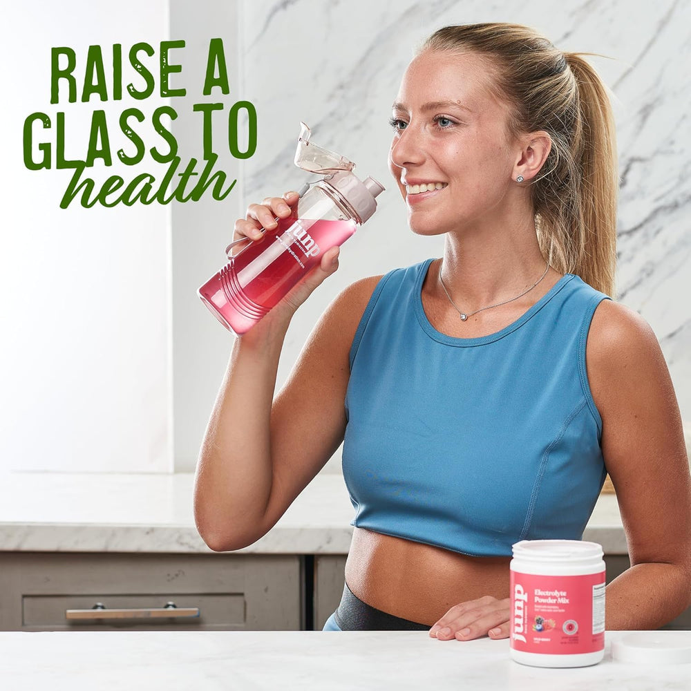 JUNP Electrolytes Lemonade workout hydration: supports steady energy during training.