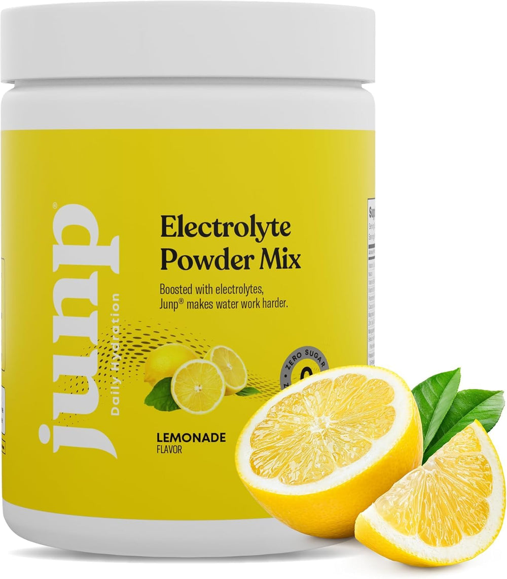 JUNP Lemonade electrolytes bottle pour for zero-sugar hydration during workouts