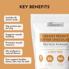 JUST INGREDIENTS baking-friendly protein powder in batter shot