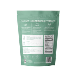 Just Ingredients bone broth protein mint chocolate scoop shows 21g protein per serving