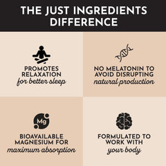 JUST INGREDIENTS Chai Nighttime Relax Drink Mix powder in glass after stirring