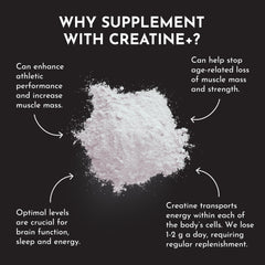Just Ingredients Creatine Monohydrate powder supports women's fitness goals with a clean formula.