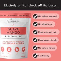 Just Ingredients Guava Mango packets, convenient on-the-go hydration sachets.