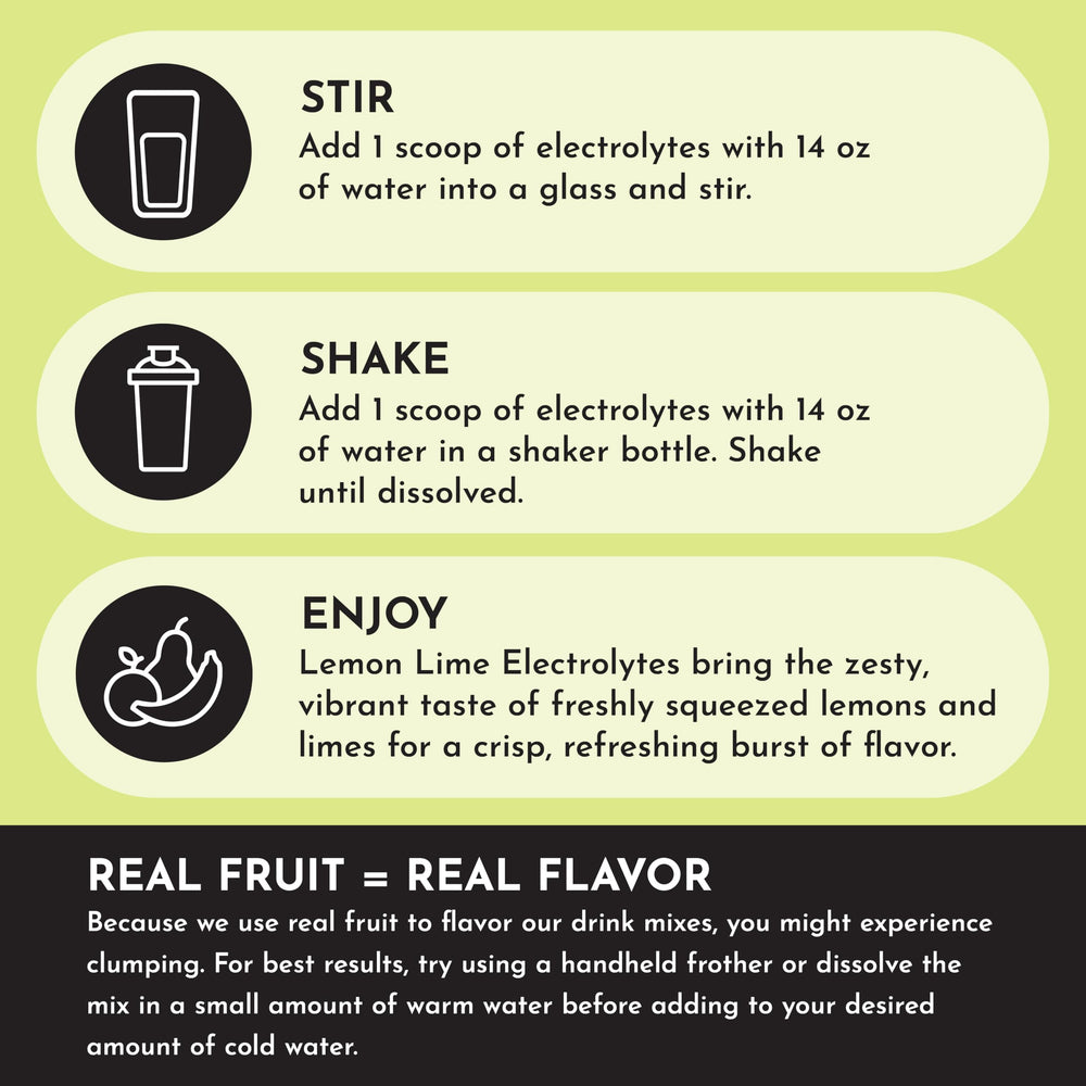 Just Ingredients Lemon Lime Electrolytes third-party testing badge signals quality.