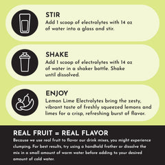 Just Ingredients Lemon Lime Electrolytes third-party testing badge signals quality.