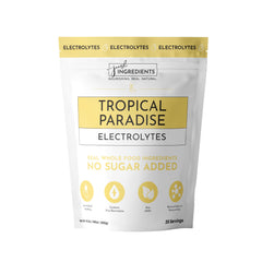 JUST INGREDIENTS Tropical Paradise Electrolytes bottle ready for on-the-go hydration.