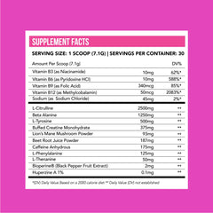 Just Move Fruit Punch Energy Rush scoop for precise portioning before workouts