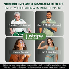 Just Ripe Field of Greens daily green drink scoop for easy daily greens ritual.