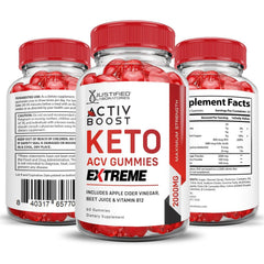 Justified Labs ActivBoost Keto ACV Gummies produced in a GMP-certified facility