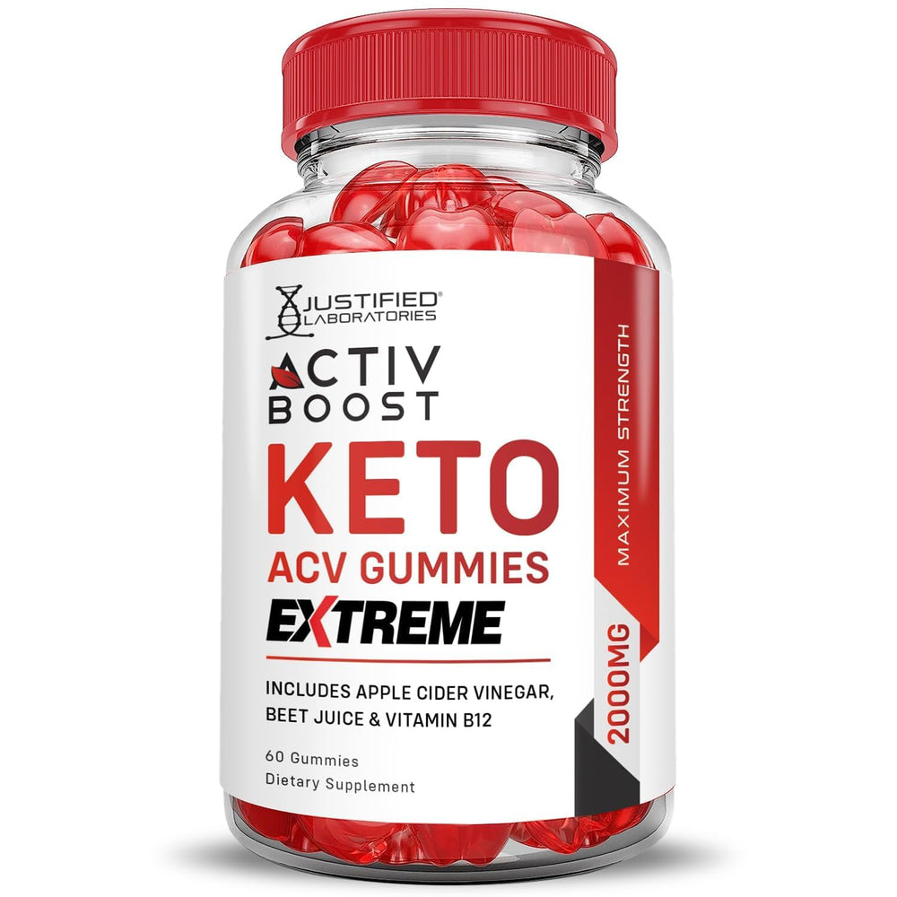 Justified Labs ActivBoost Keto ACV Gummies vitamin B12 and folate for daily nutrients