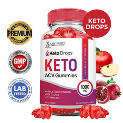 Justified Laboratories ACV Gummies label closeup with beet juice and B12
