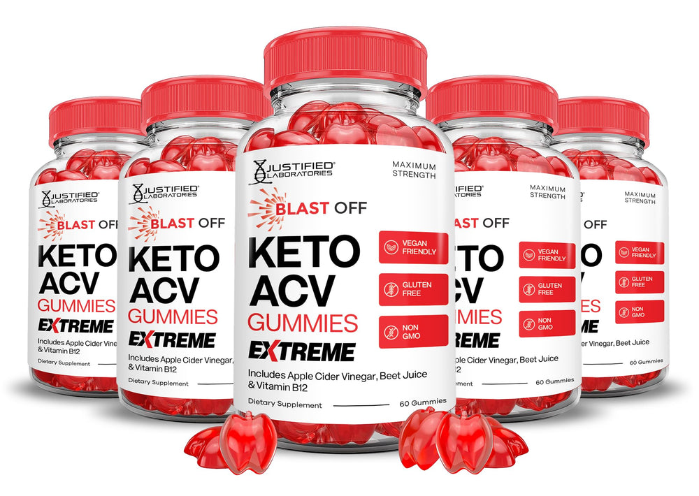 Justified Laboratories Blast Off Keto ACV Gummies bottle supports daily keto routine.